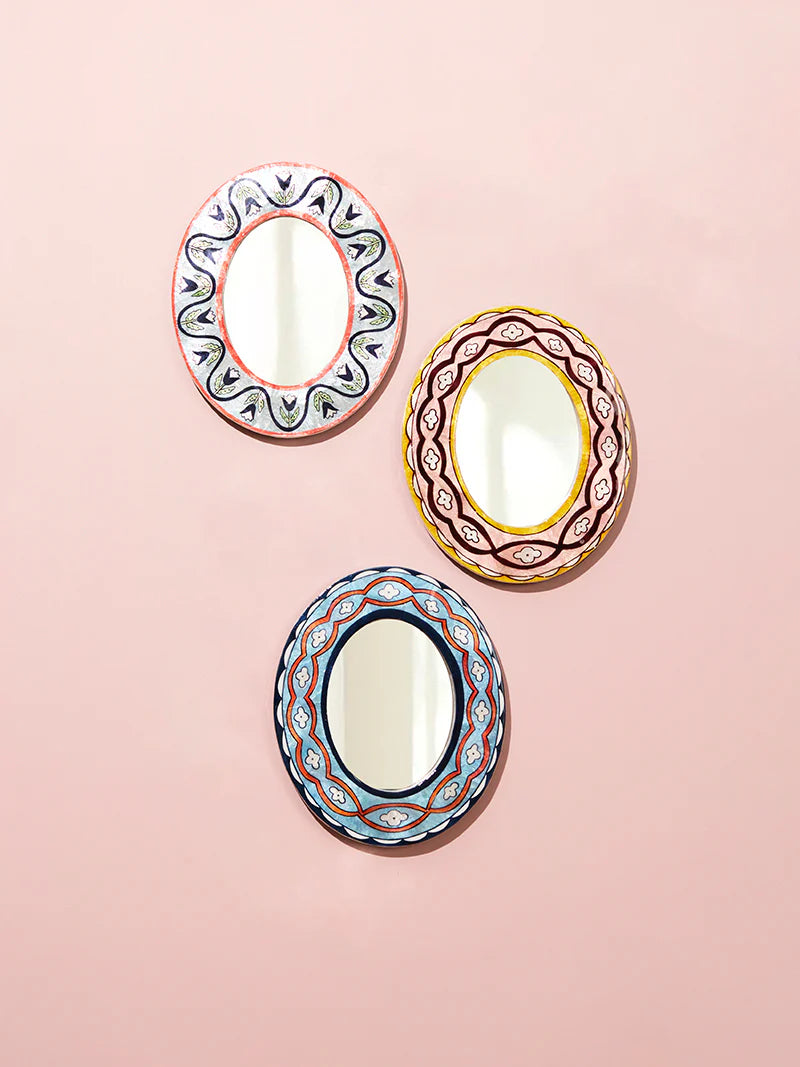 JONES & CO : Samira Pink Waves - Mirror