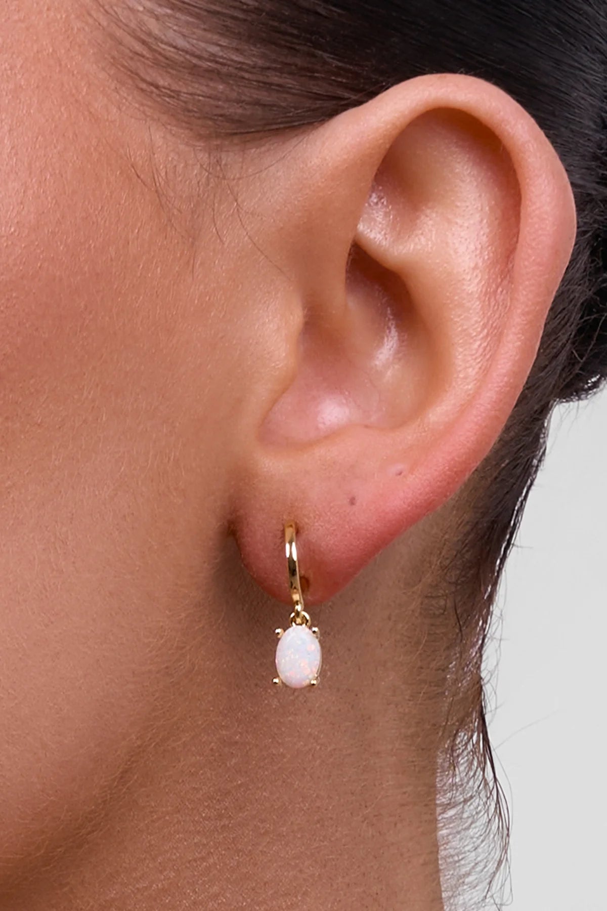 LIBERTE : Emery Gold Opal Drop - Earring