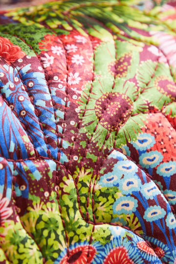 SAGE + CLARE : Cora Quilted Garnet - Cushion