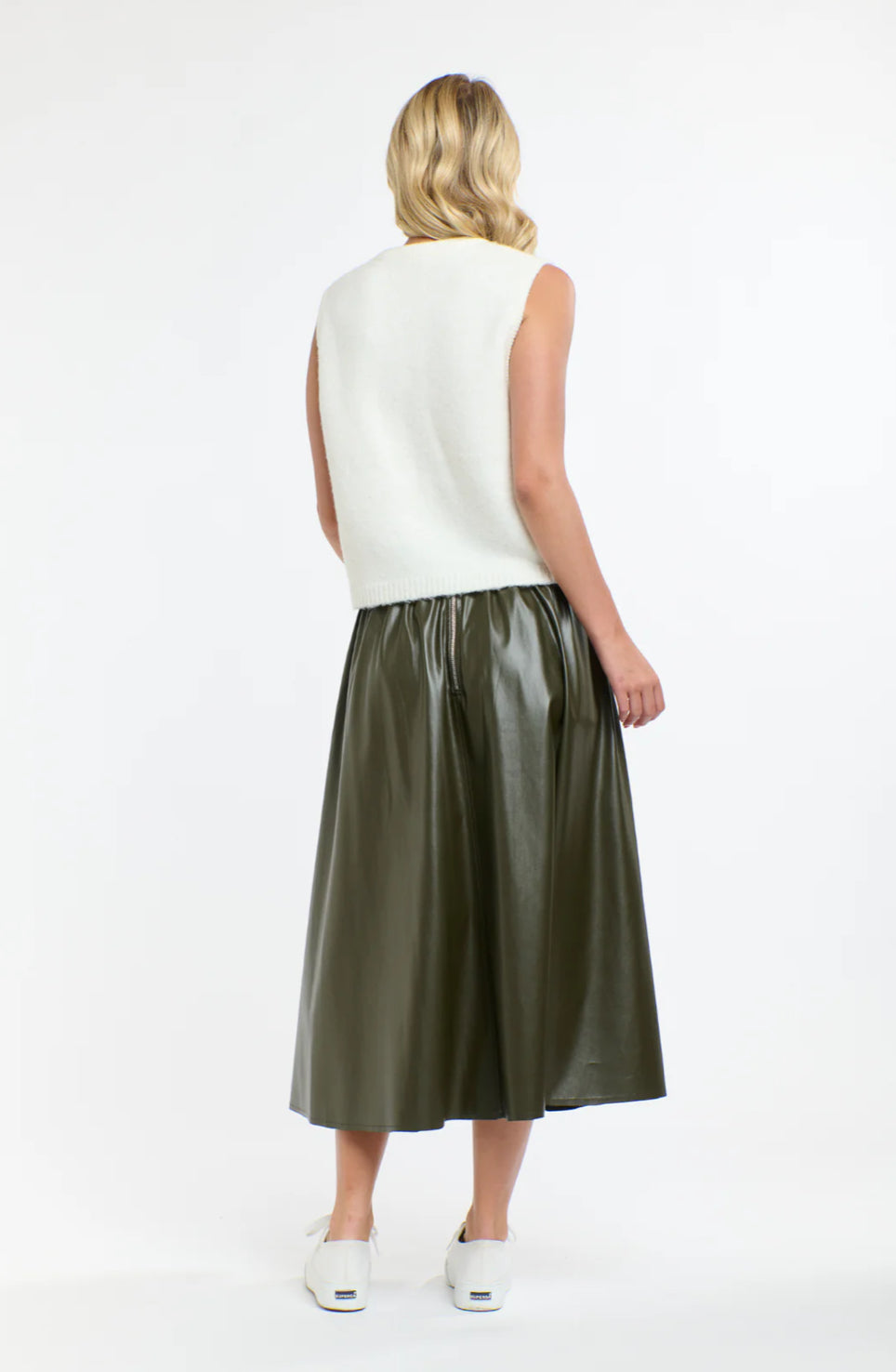 365 DAYS : Dakota PU Skirt - Khaki
