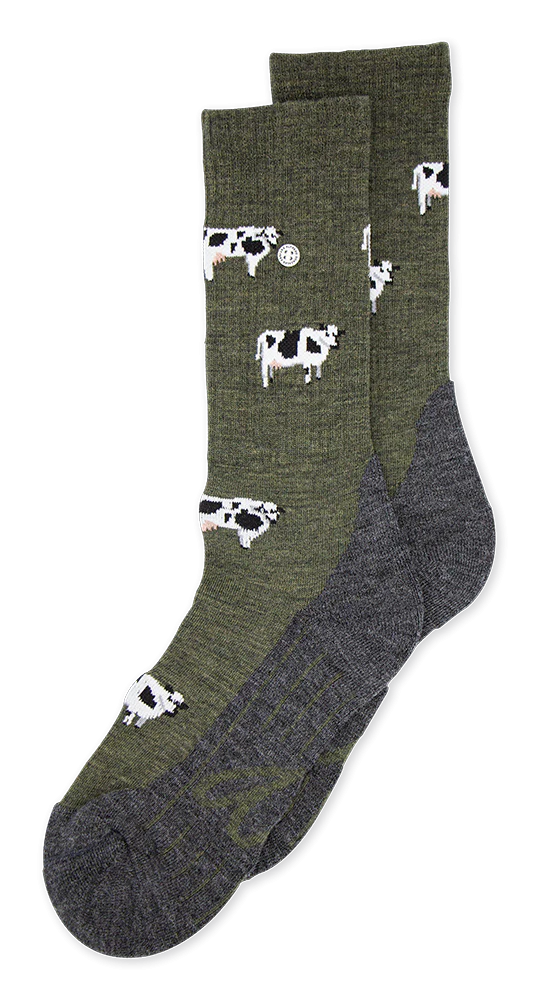 ALFREDO GONZALES : Merino Wool Cow Hiking - Socks