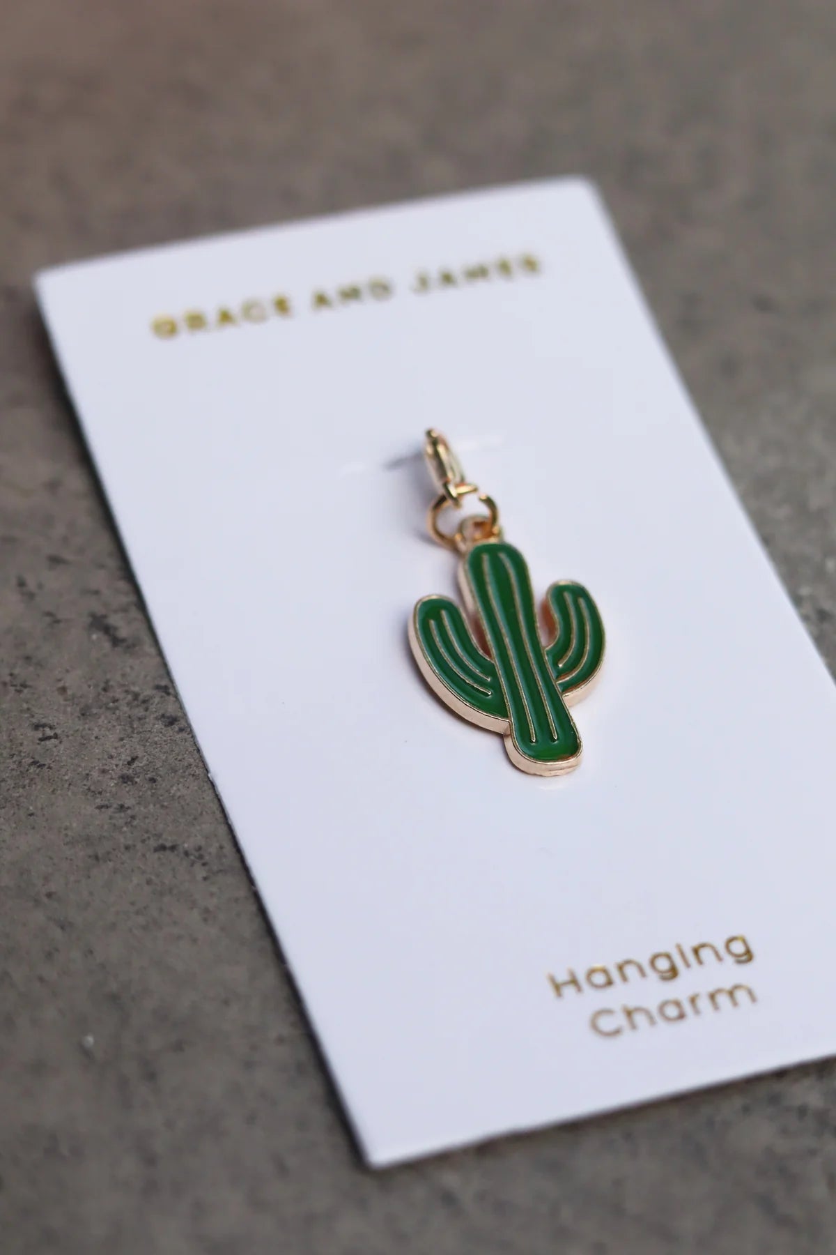 GRACE & JAMES: Green Cactus Hanging - Air Freshener Charm