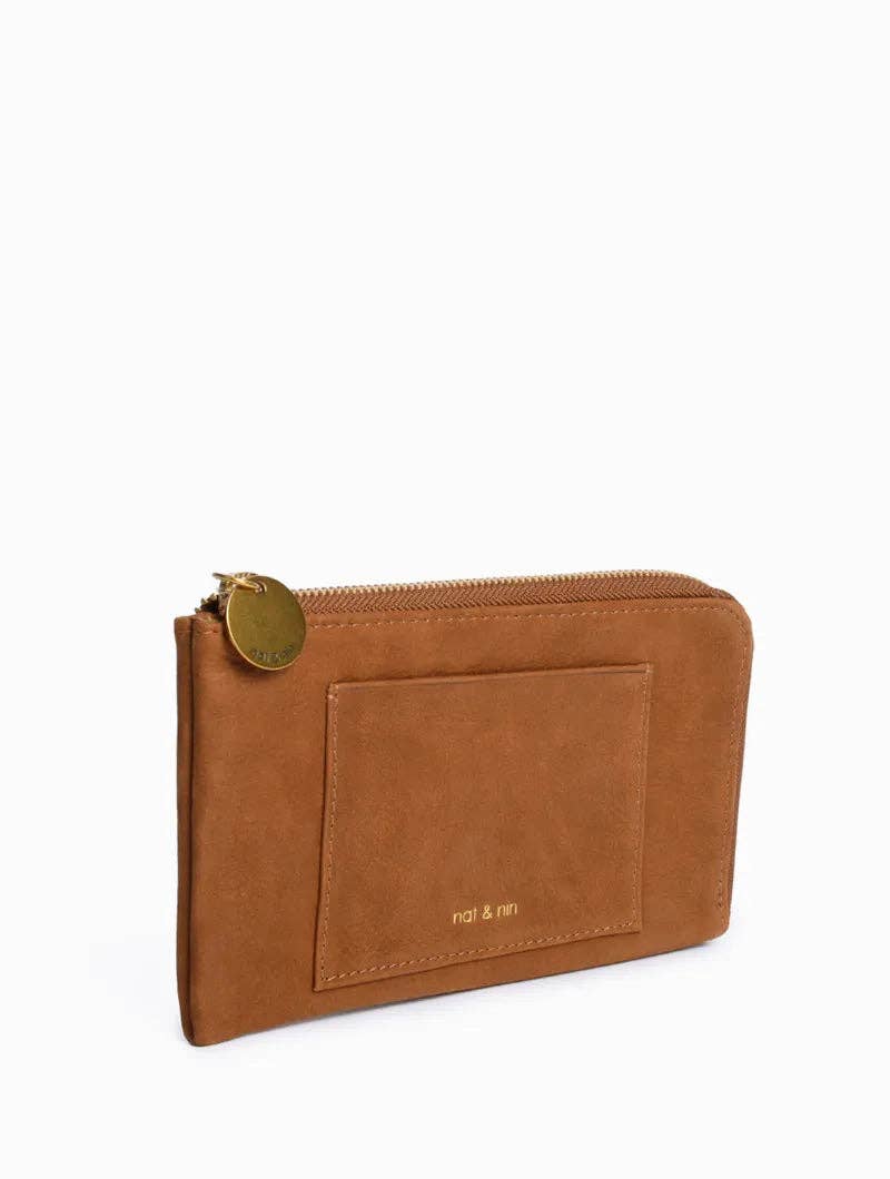 NAT & NIN : Leather Brown Ariana - Wallet