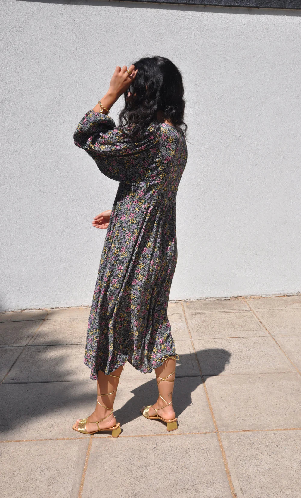 TUNIK : Harper Midi Dress - Flower Fields Print