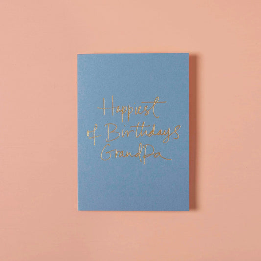 GREETING CARD : Happiest Of Birthdays Grandpa - Birthday Card
