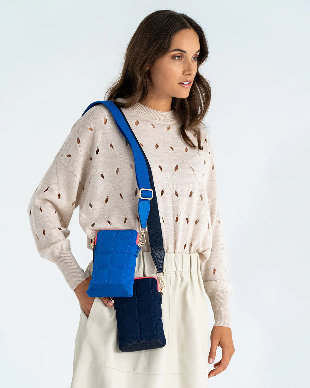 ELMS+KING : Baker Phone Bag - Blue