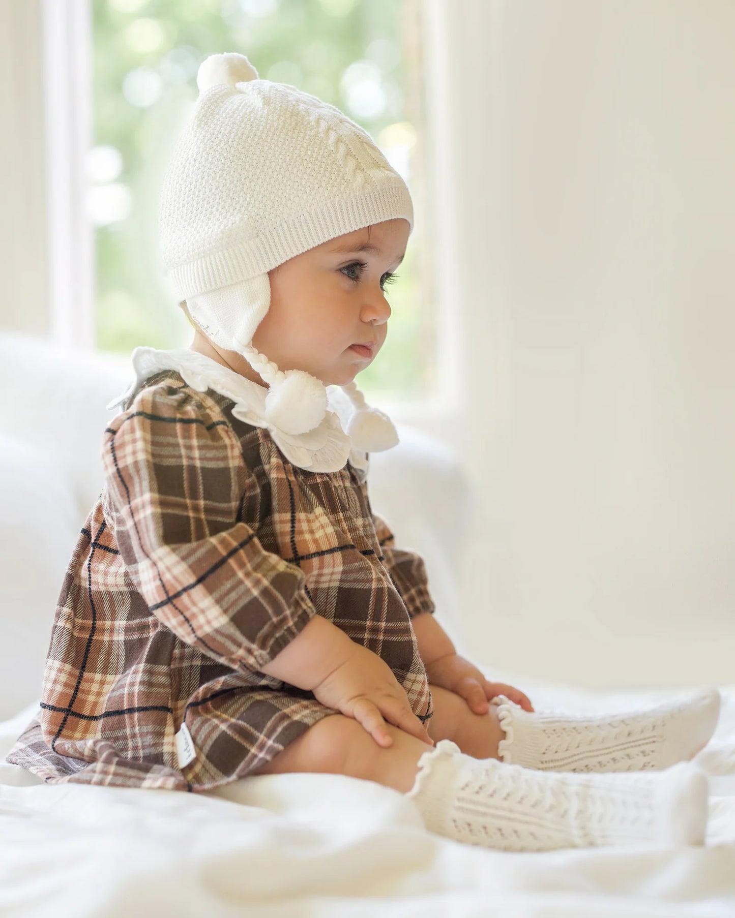 TOSHI : Organic Earmuff Yummy - Cream Beanie