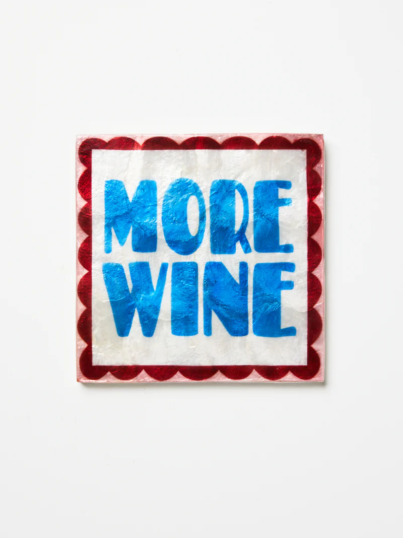 JONES & CO : More Wine Tile - Wall Art