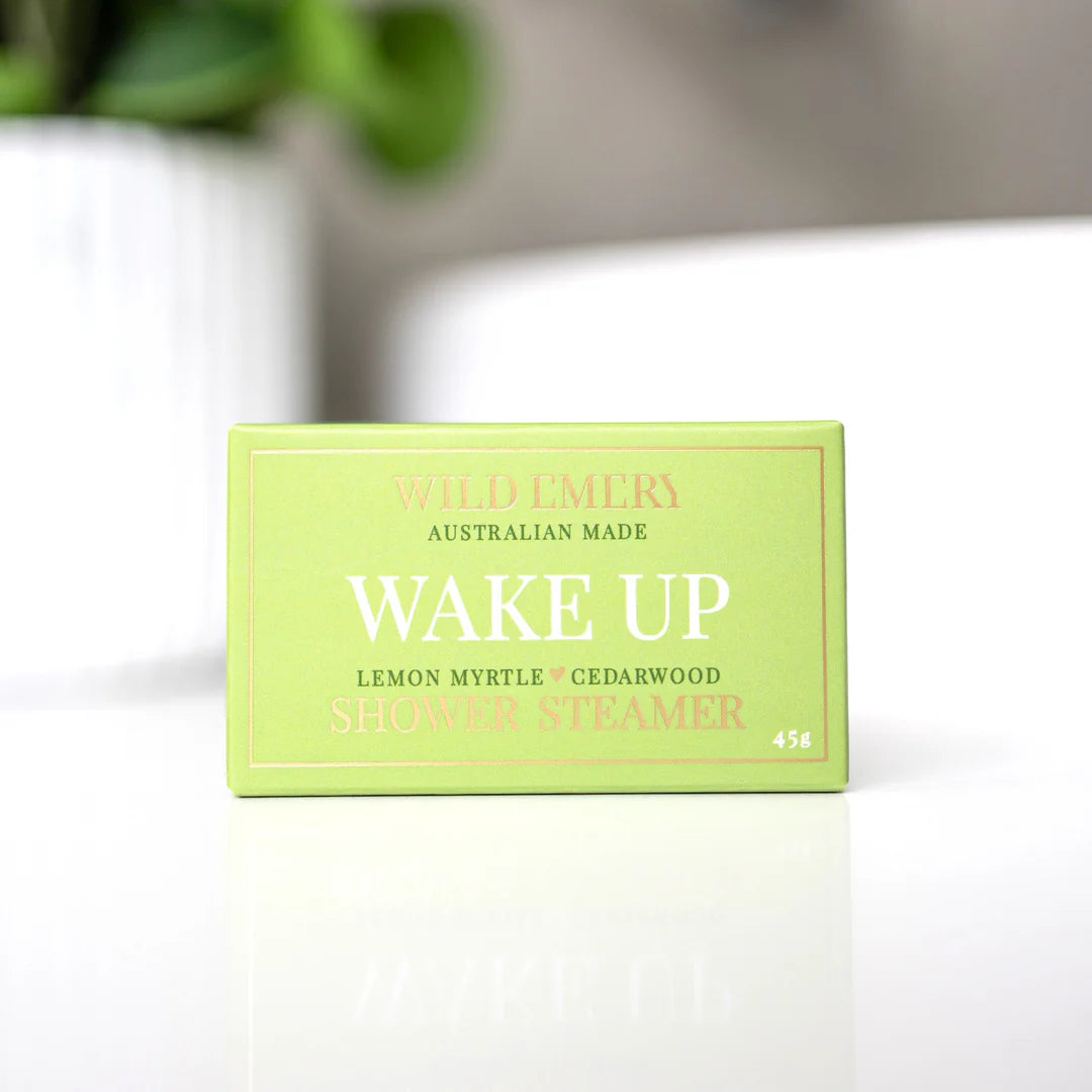 WILD EMERY : Wake Up Lemon Myrtle & Cedarwood - Shower Steamer