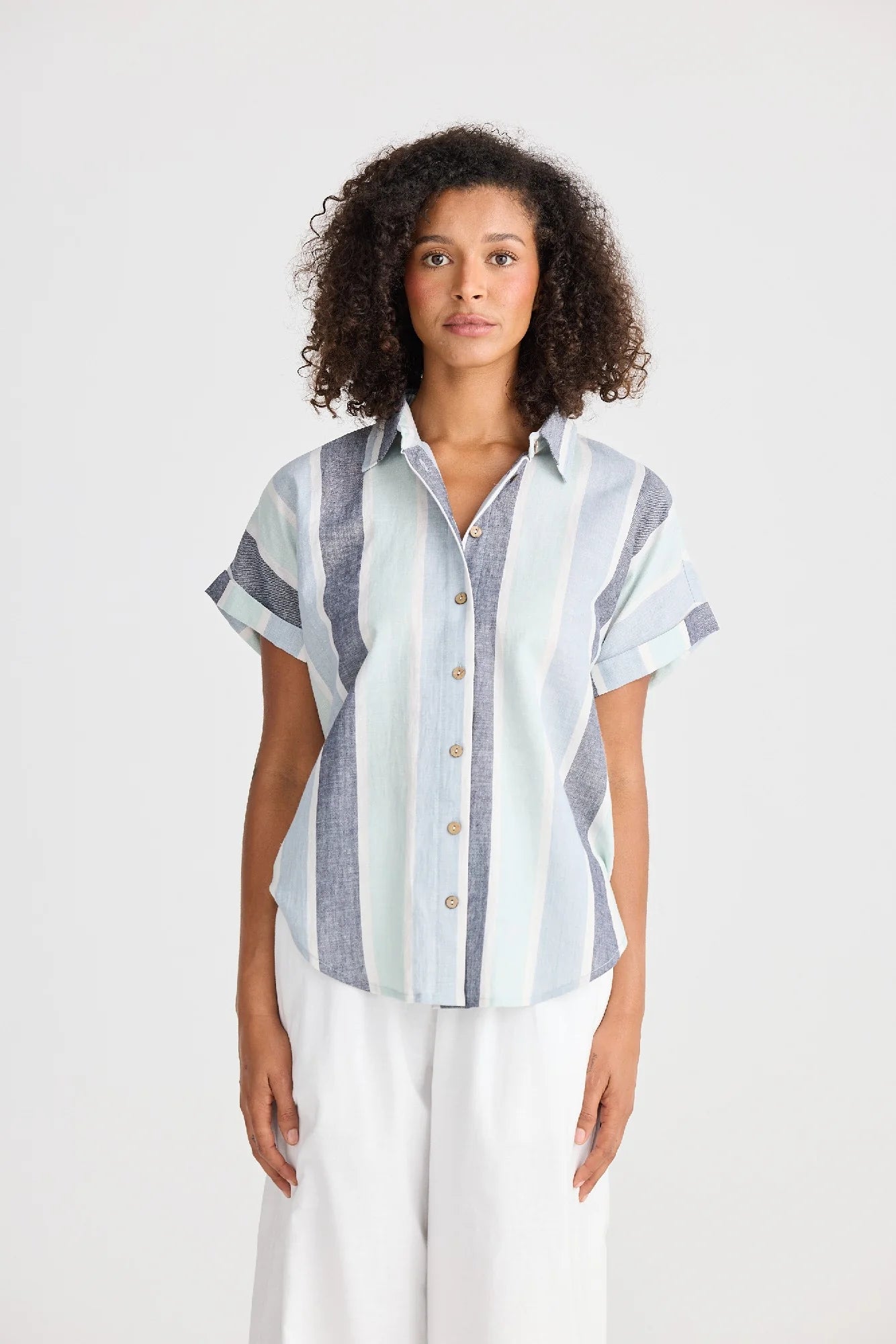 THE SHANTY CORPORATION : Dune Stripe Tulip - Shirt