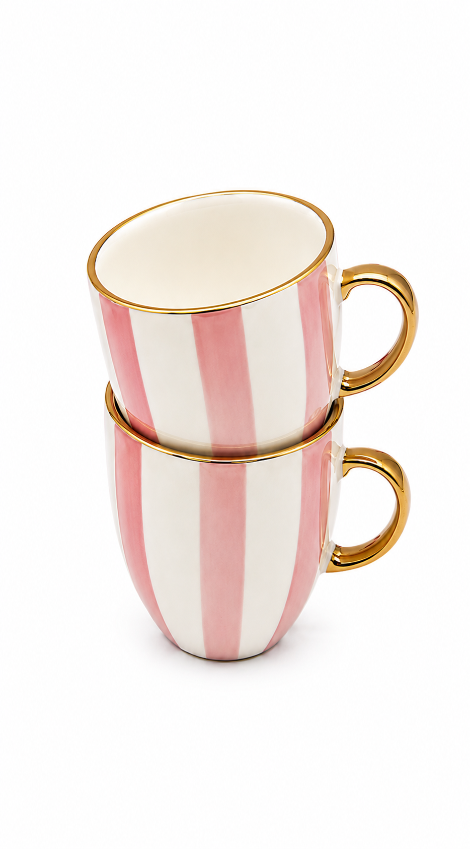CARLA DINNAGE : Pink Stripe - Espresso Cup