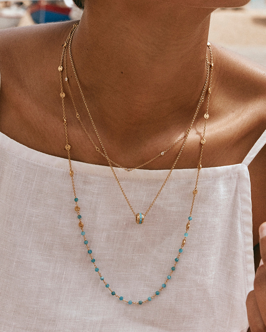 FAIRLEY : Blue Grotto Antique - Necklace