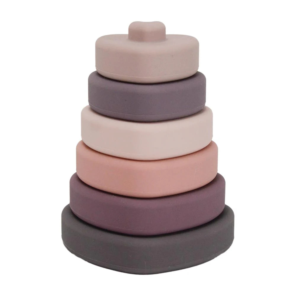 ANNABEL TRENDS: Kids Silicone - Heart Stackables
