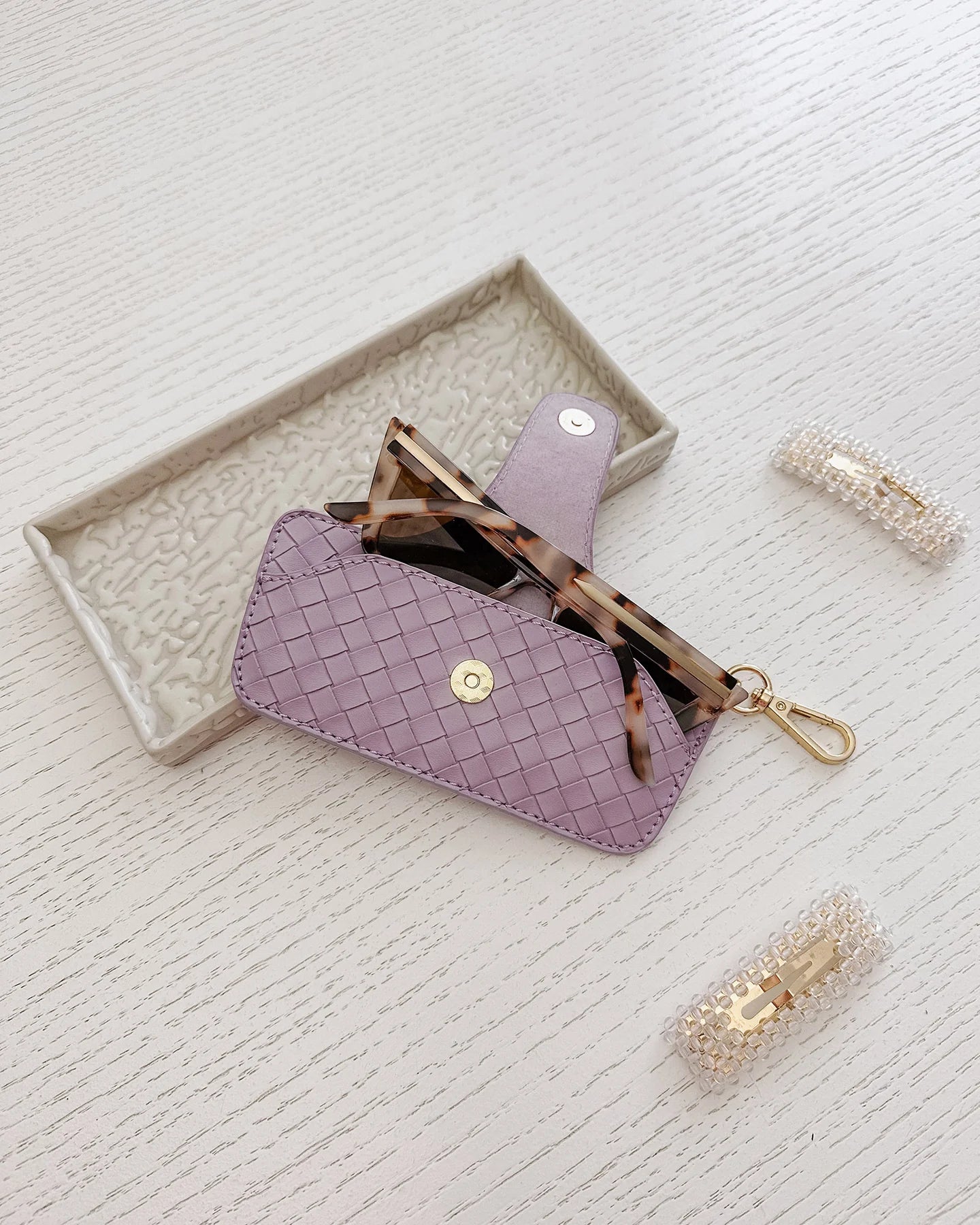 LOUENHIDE: Skittle Woven Lilac - Sunglass Case