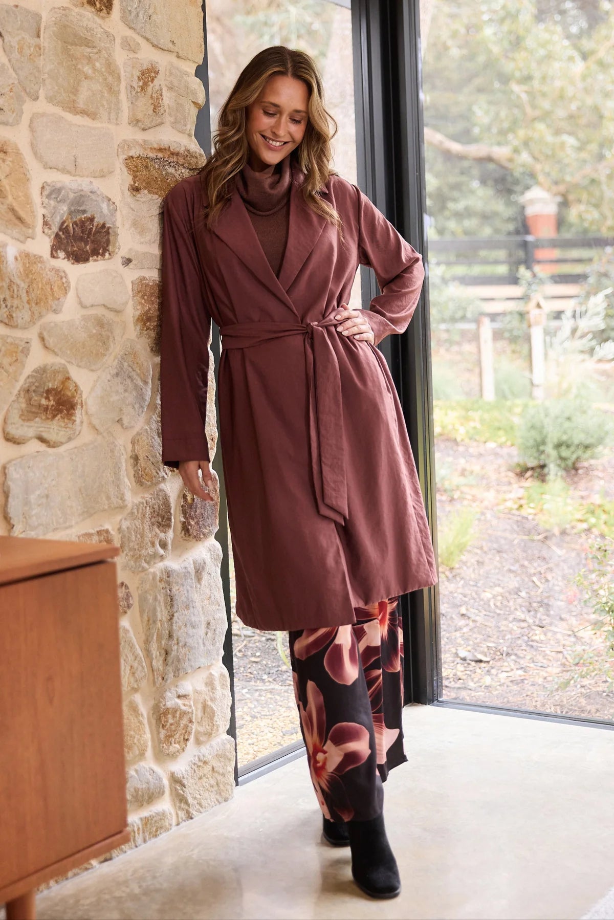 BRAVE+TRUE : Parker Trench Coat - Chestnut