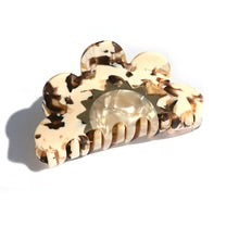KINGSTON: Marble Flower Claw - Hair Clip