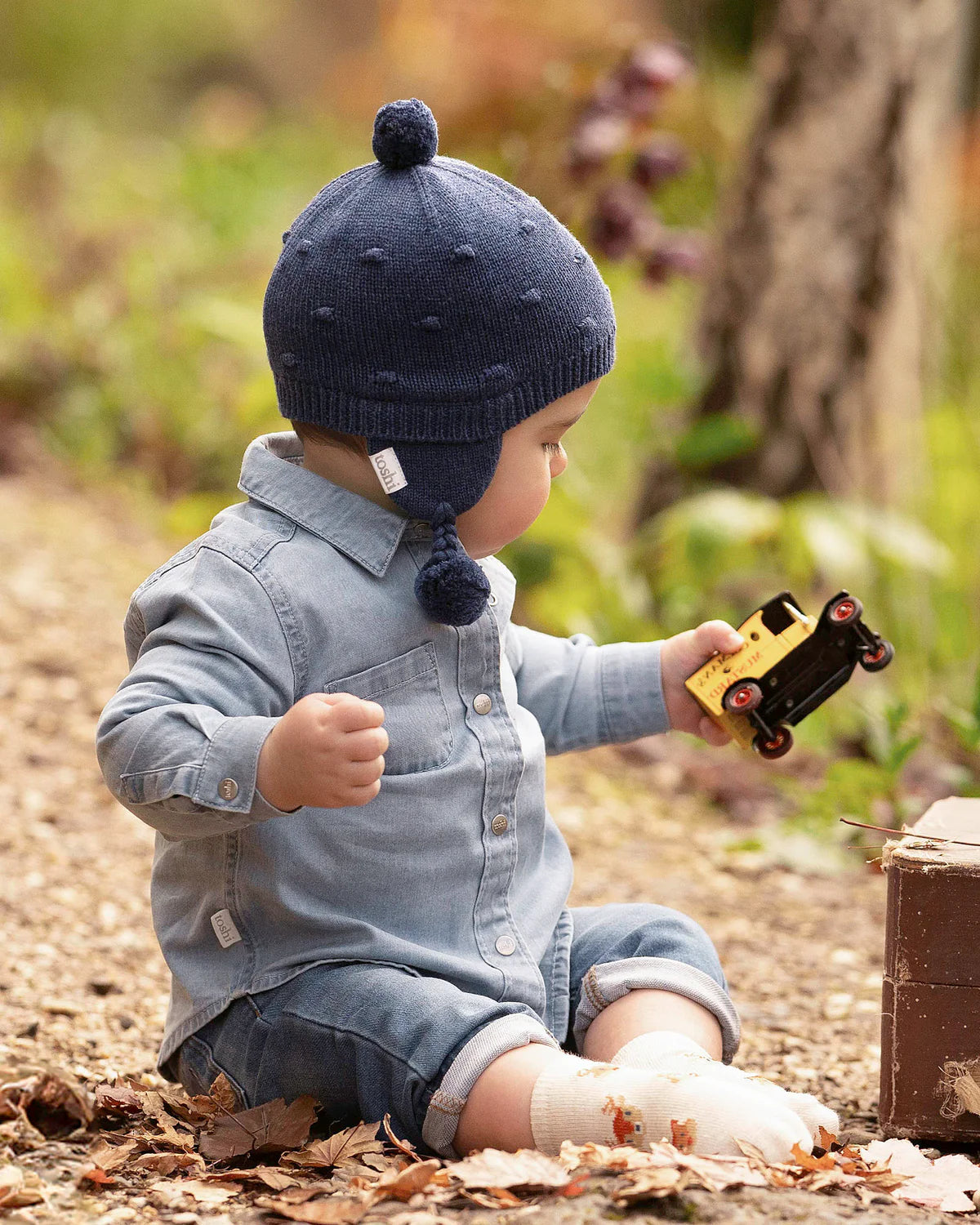 TOSHI : Organic Earmuff Popcorn - Ink
