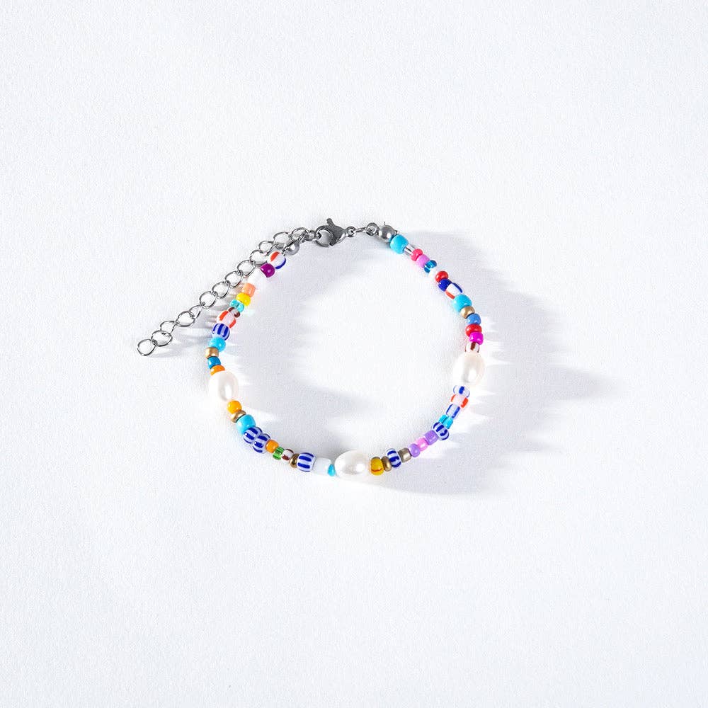 GREENWOOD DESIGNS: Helena Pearl Multi - Bracelet