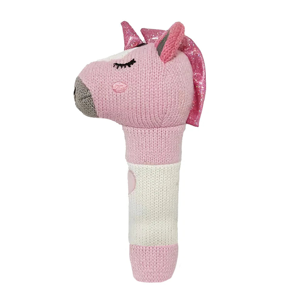 ANNABEL TRENDS : Knit Hand Rattle - Unicorn
