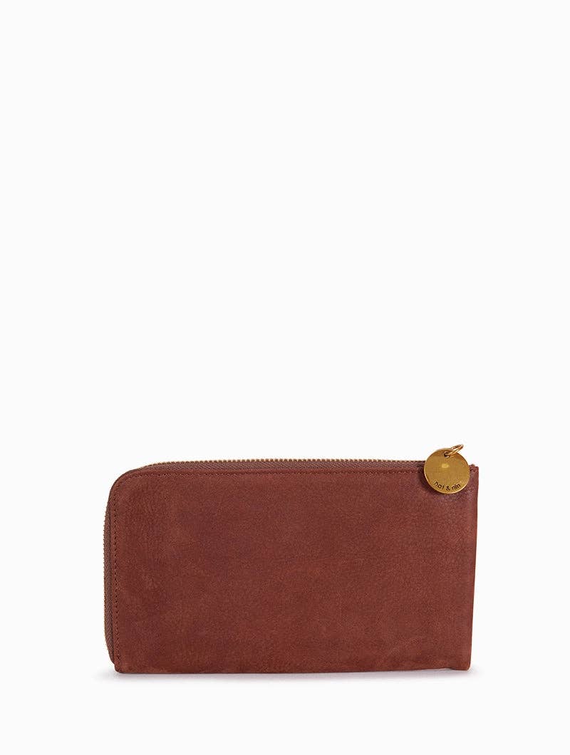 NAT & NIN : Leather Brown Ariana - Wallet
