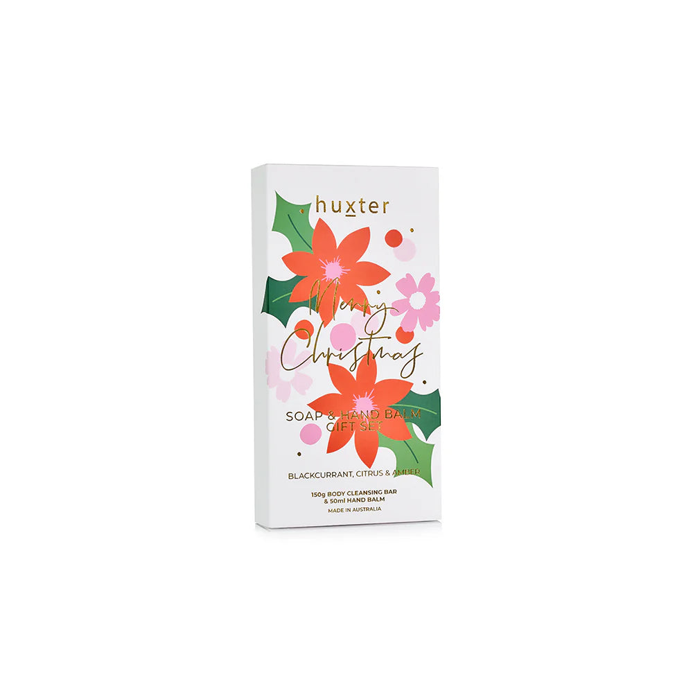 HUXTER : ‘Merry Christmas’ Soap & Hand Balm Gift Set