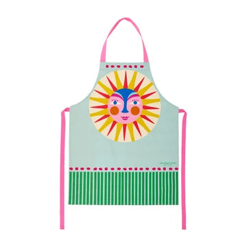ANNABEL TRENDS : Cotton Fiesta Yellow Sun Print - Apron
