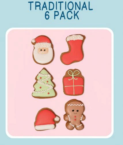 JUST SWEETS: Gingerbread Christmas Minis - Hand Piped - 90g Pack