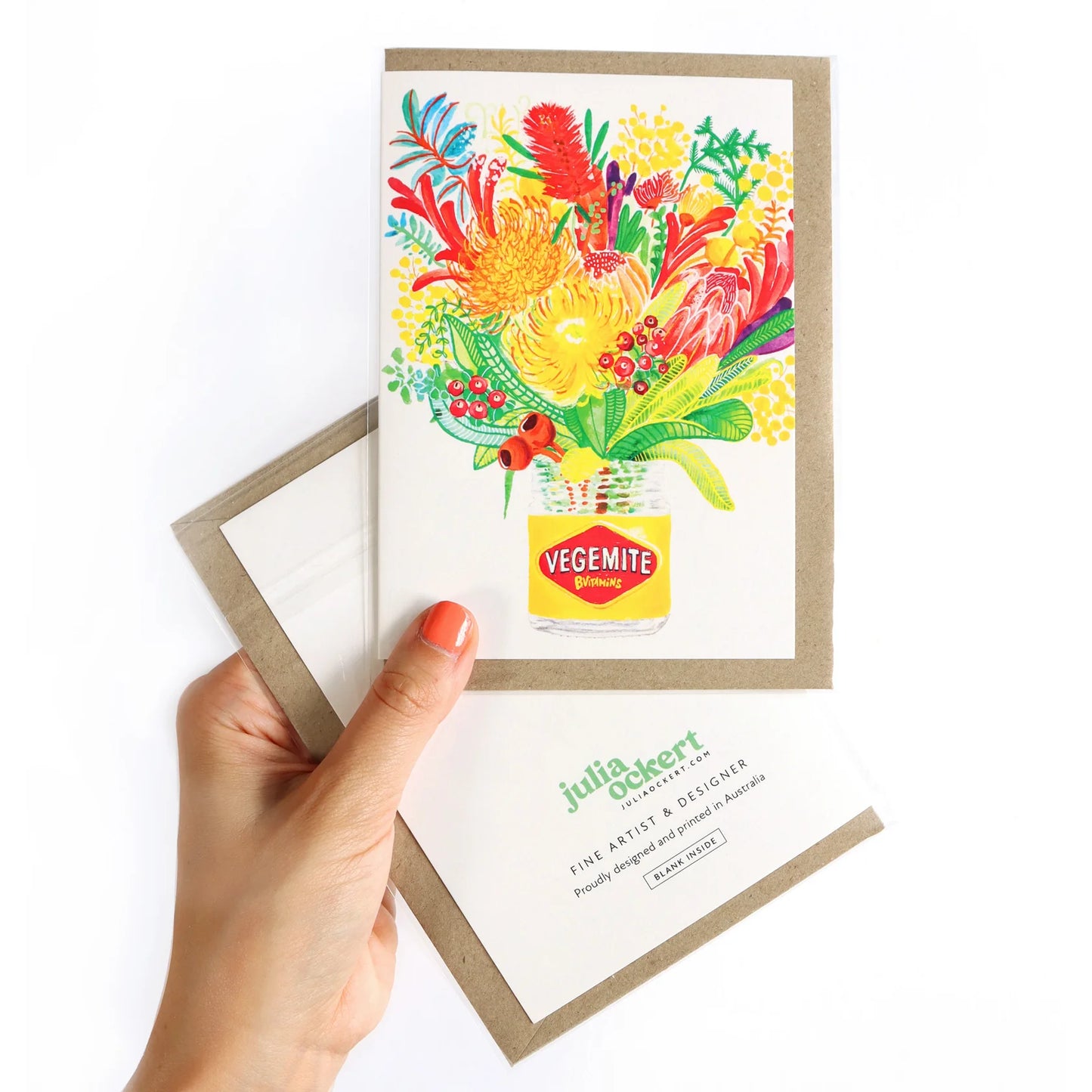 GREETING CARD : Julia Ockert - Vegemite Bouquet - Greeting Card