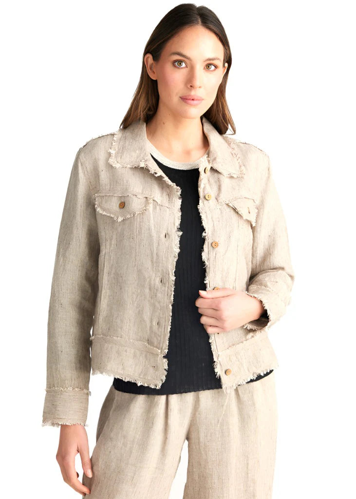 THE SHANTY CORPORATION : Monza Jacket - Natural Linen