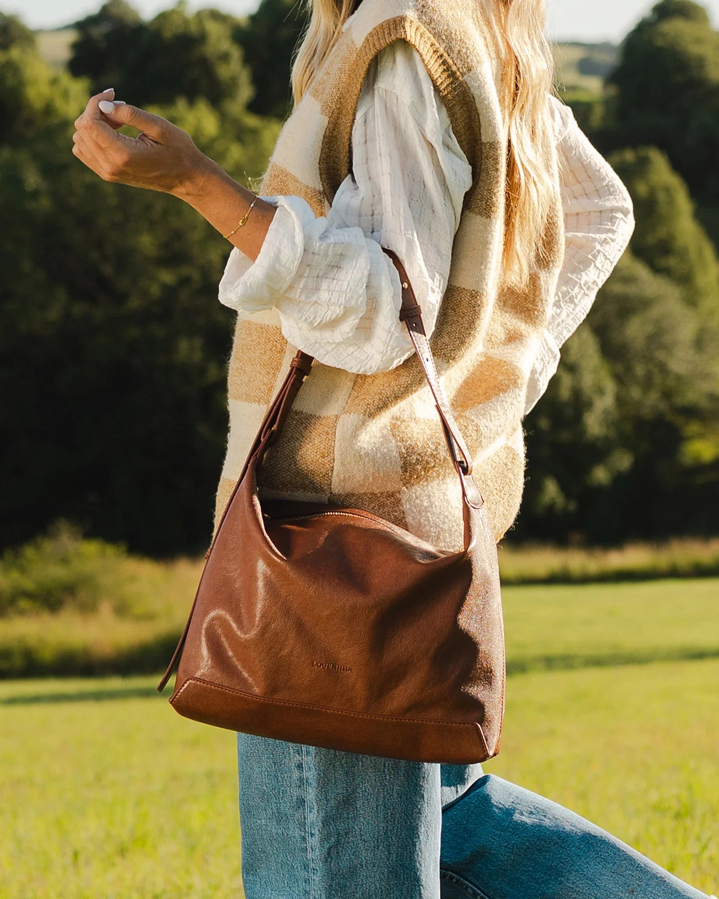LOUENHIDE : Helena Cognac - Shoulder Bag