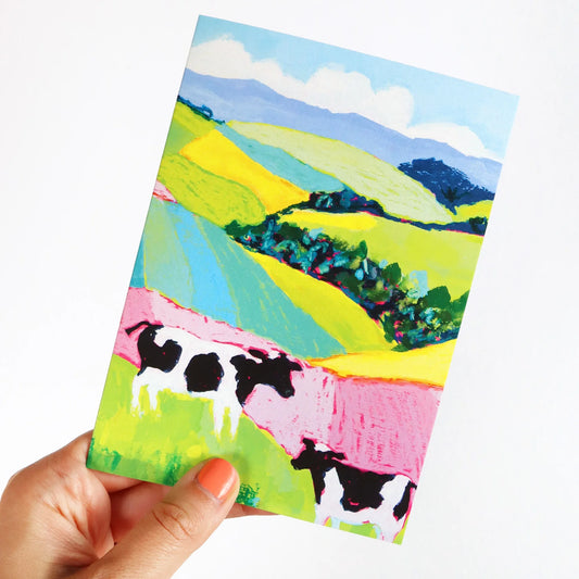 GREETING CARD : Julia Ockert - Moo Cows - Greeting Card