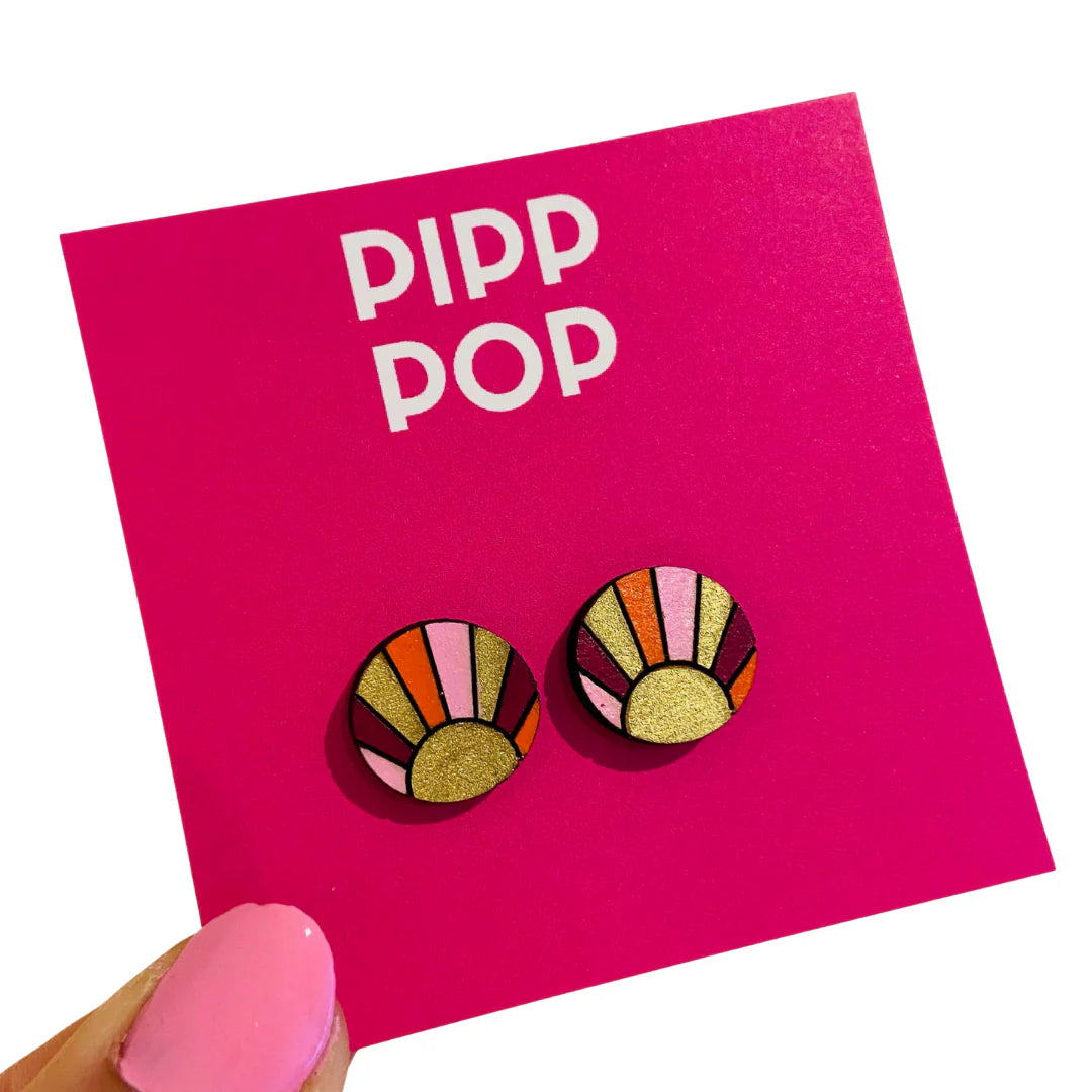 PIPP POP : Setting Sun - Studs