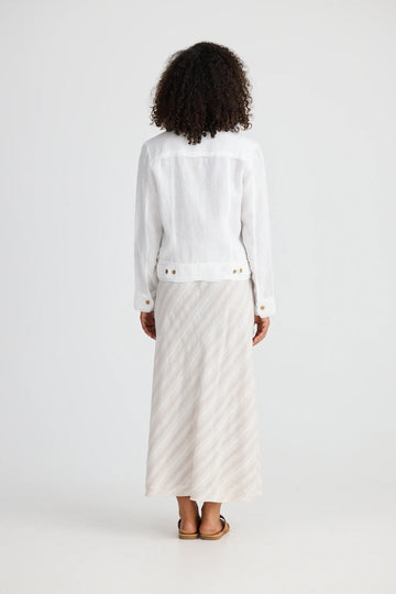 THE SHANTY CORPORATION : Monza White Linen - Jacket