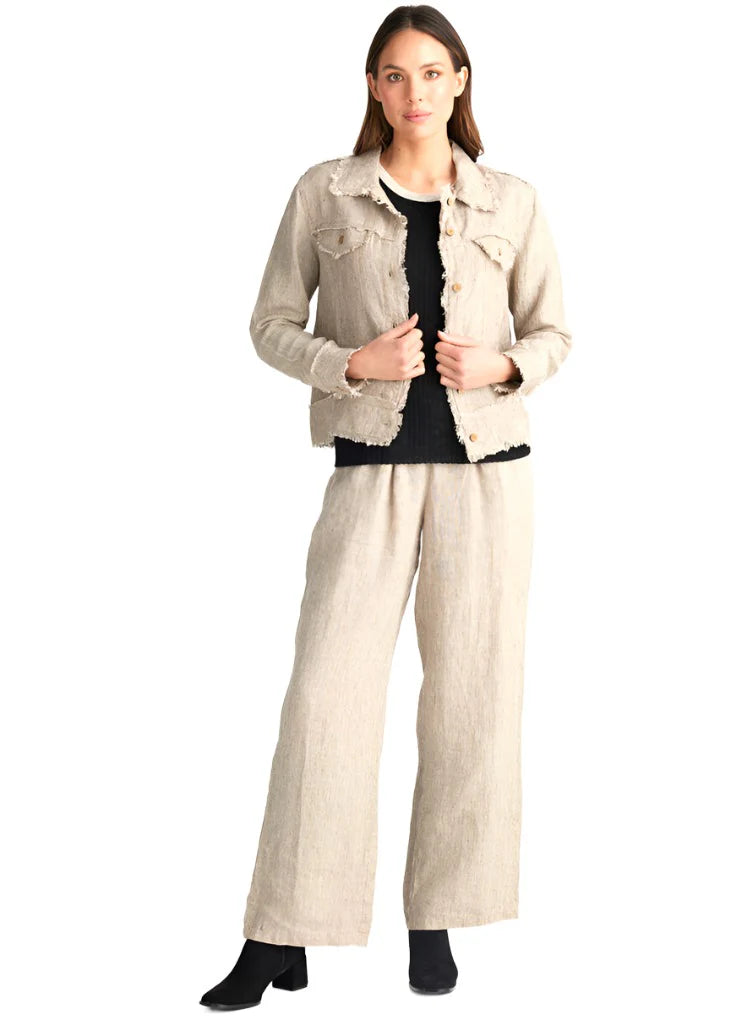 THE SHANTY CORPORATION : Monza Jacket - Natural Linen
