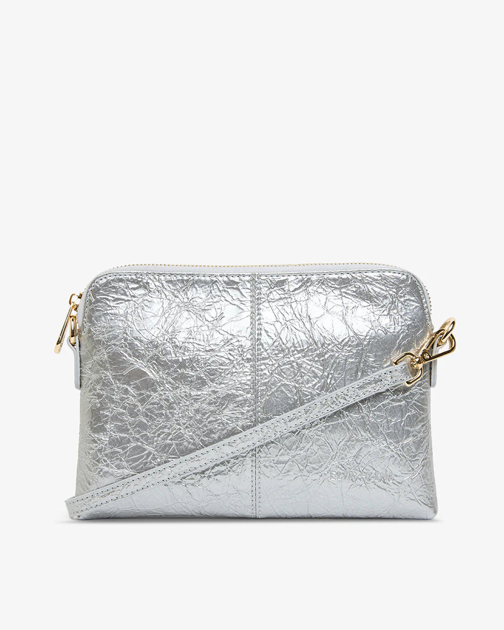 ELMS+KING : Bowery Wallet - Silver Crinkle
