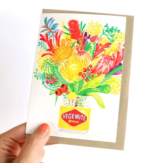 GREETING CARD : Julia Ockert - Vegemite Bouquet - Greeting Card
