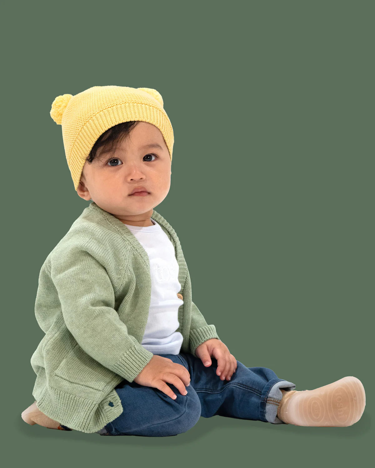 TOSHI : Organic Beanie Snowy - Banana