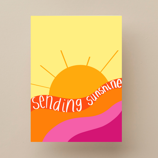 GREETING CARD : Katrina Shaw Blank Sending Sunshine - Post Card