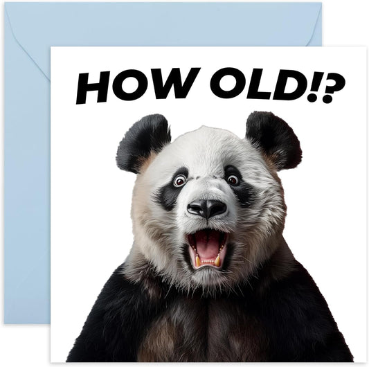 GREETING CARD : How Old! - Birthday Card