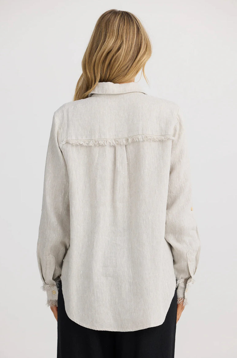 THE SHANTY CORPORATION : Cadiz Shirt - Natural Linen