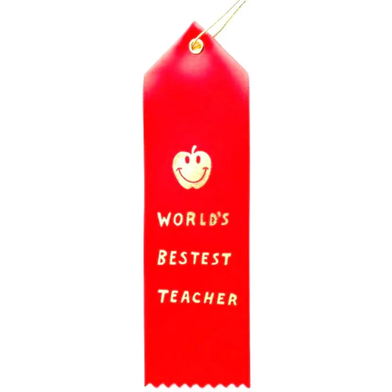 YELLOW OWL WORKSHOP : World’s Best Teacher - Ribbon