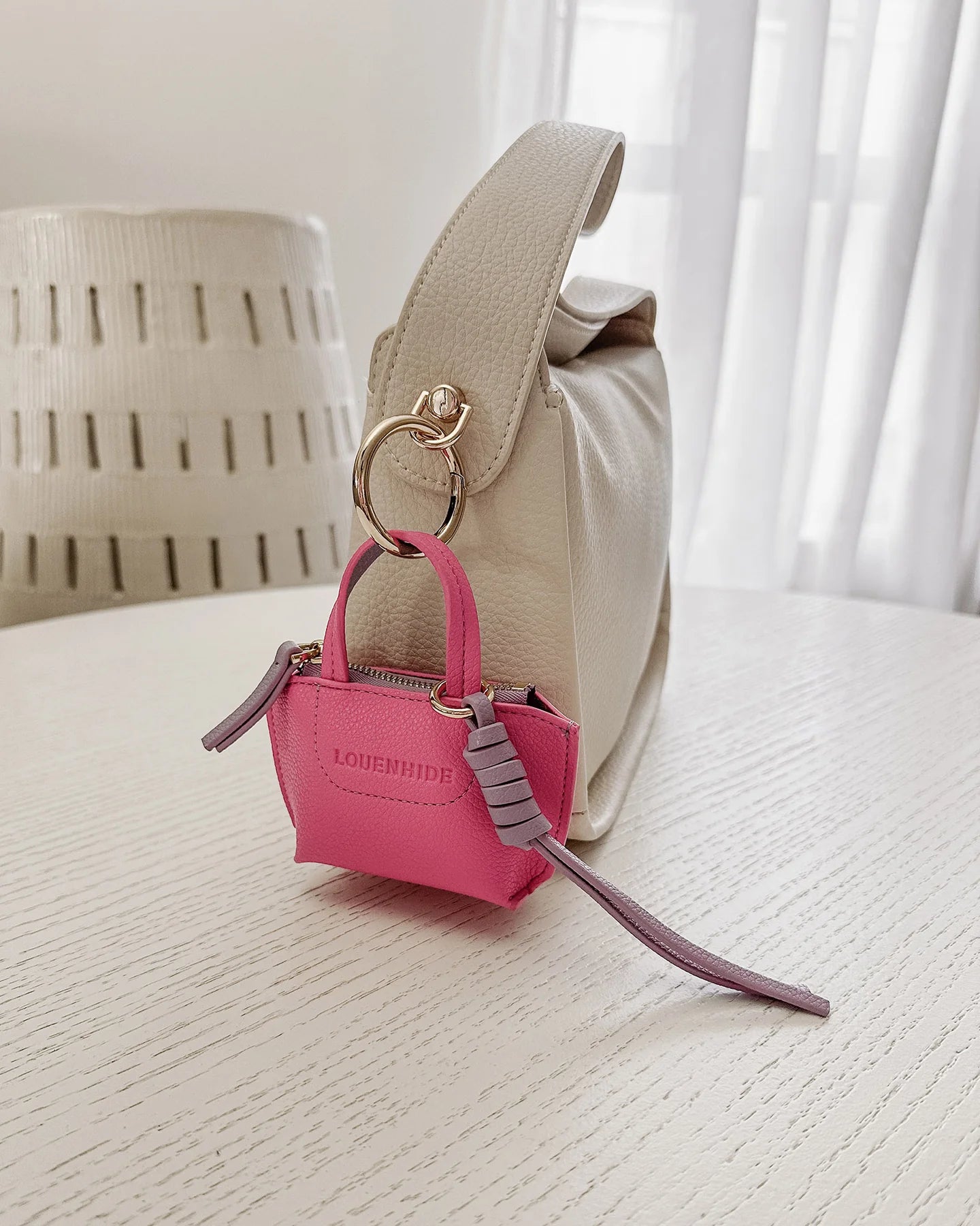 LOUENHIDE : Gina Hot Pink - Bag Charm