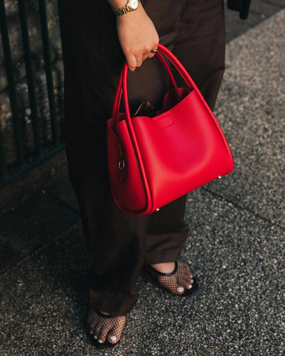 LOUENHIDE - Steffie Red - Mini Tote Bag