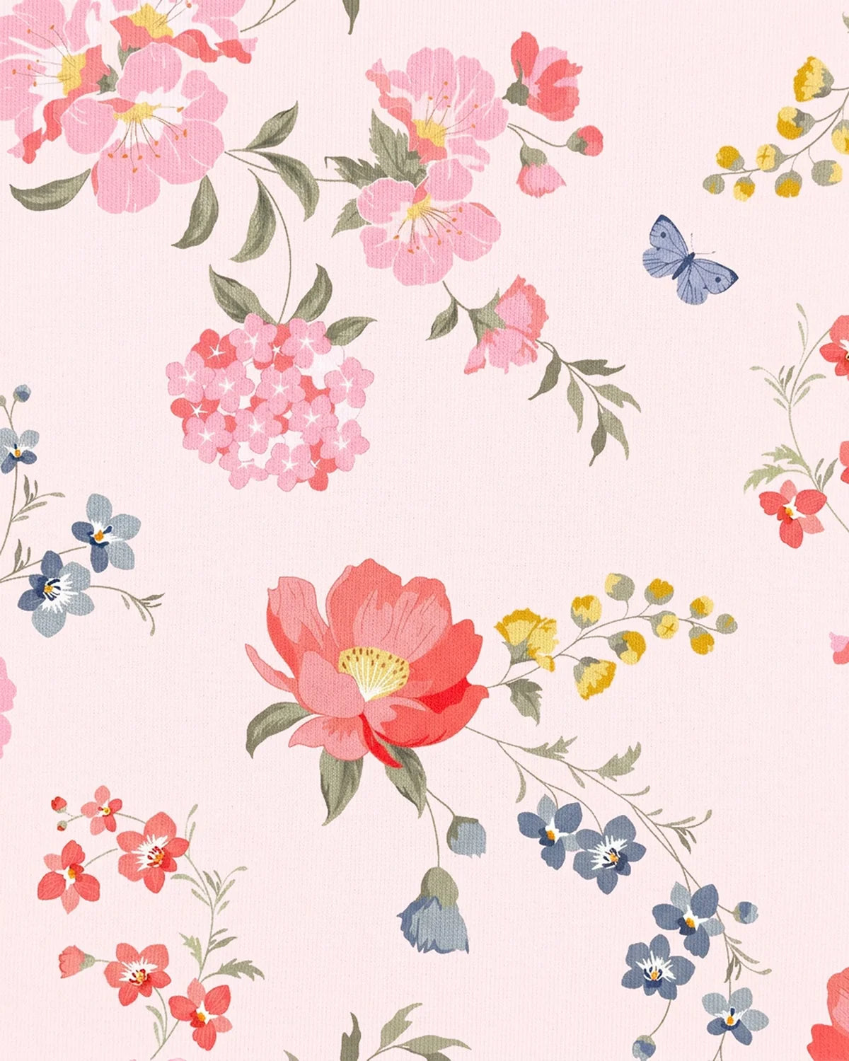TOSHI : Pink Floral Acadia - Flap Cap