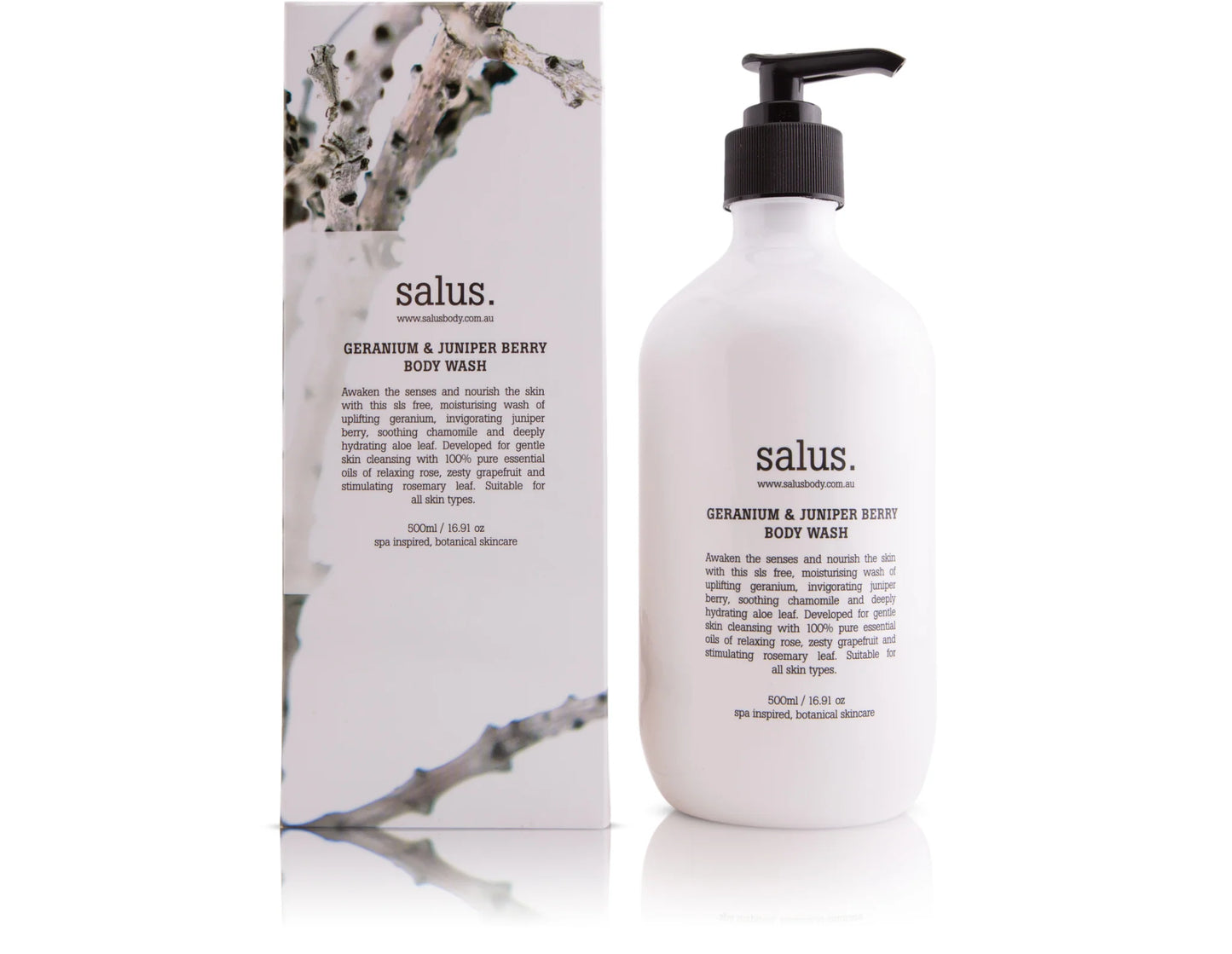 SALUS: Geranium & Juniper Berry Body Wash - 500ml