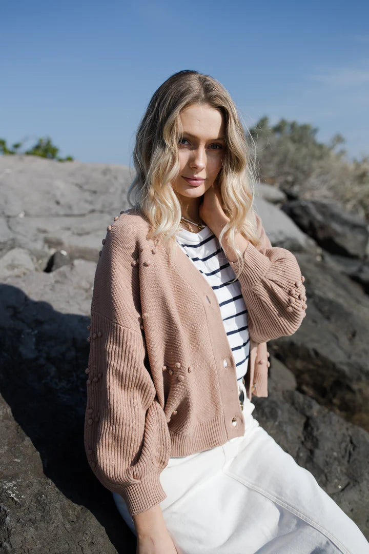 THRD LABEL : Bowie Bobble Knit - Sand