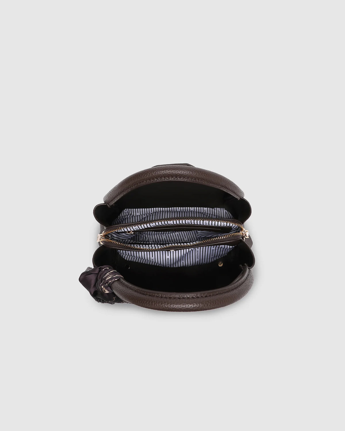 LOUENHIDE - Steffie Chocolate Scarf - Chocolate Mini Tote Bag