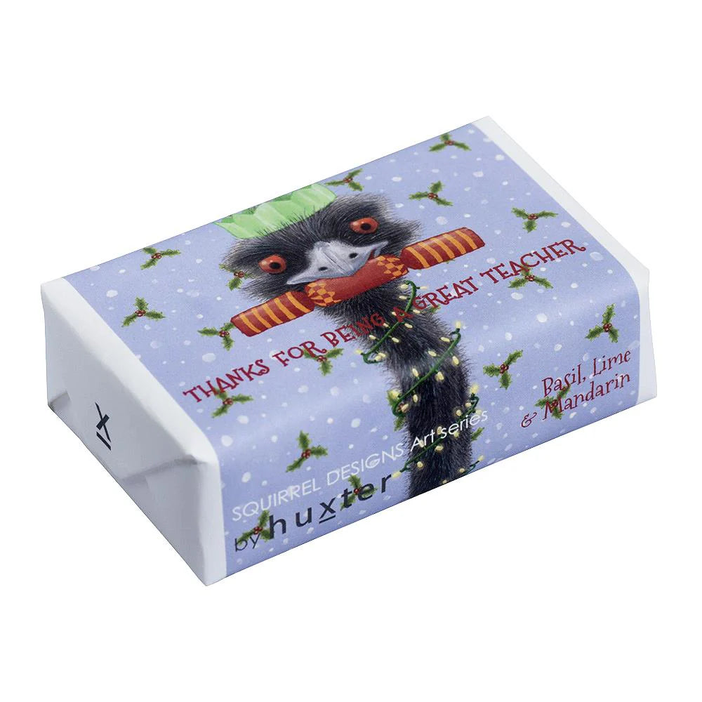HUXTER : ‘Thanks For Being A Great Teacher’ Emu Cracker - Wrapped Soap