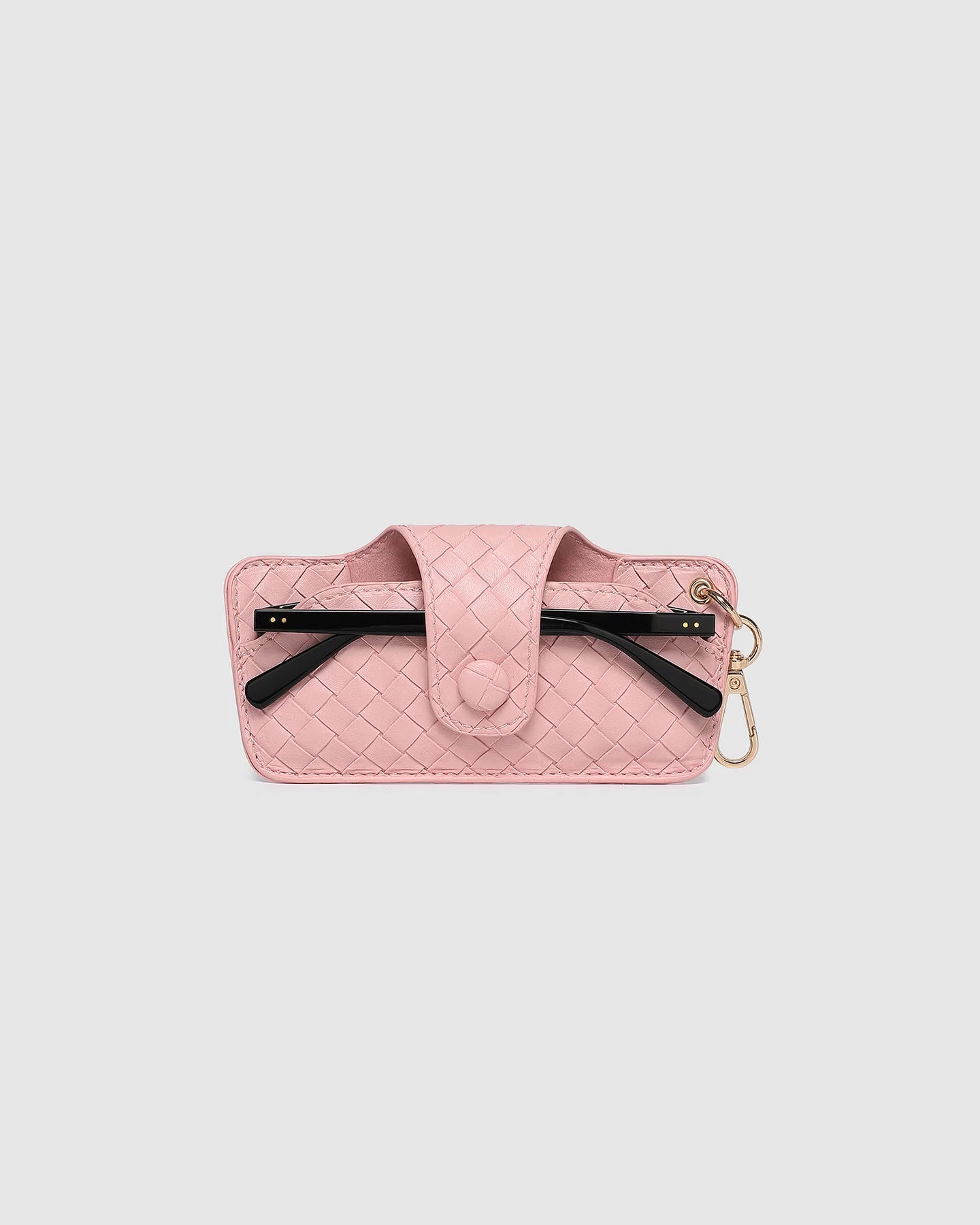 LOUENHIDE: Skittle Woven Pastel Pink - Sunglass Case