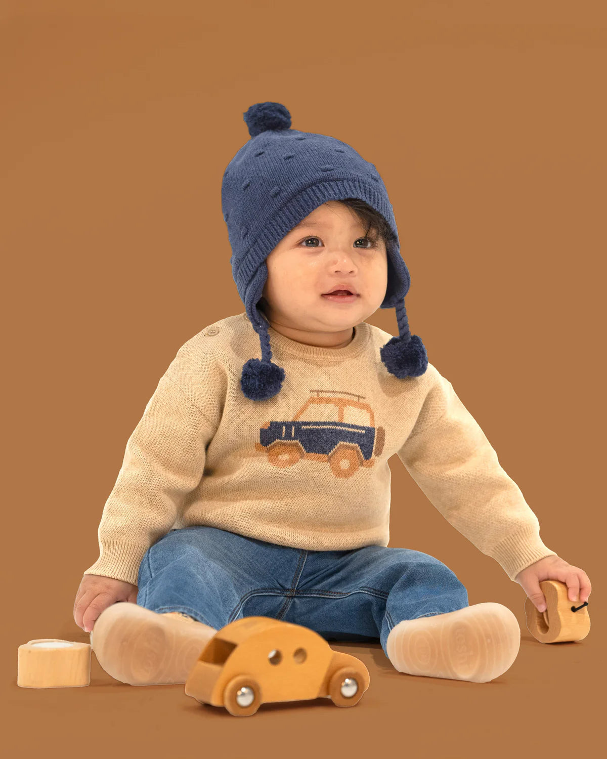 TOSHI : Organic Earmuff Popcorn - Ink